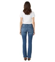 Stylische Damen Bootcut-Jeans mit ausgestelltem Bein Baumwoll-Hose 928026 Dunkelblau