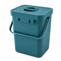 Bio-Abfall-Eimer 5 Liter mit Tragehenkel Mülleimer Haushalt Grau, Blau oder Blau/Grau