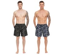 Short de bain homme Pierre Cardin LA203937 camouflage kaki ou bleu/vert kaki