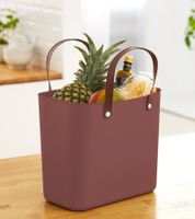 Nachhaltige Rotho Multibag ALBULA 25L Ocean-Bound Plastic Tragetasche Einkaufskorb Rot, Grün oder Blau, Navy oder Himmelblau