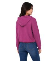 Sudadera casual con capucha y bajo ajustables de KangaROOS para mujer, de algodón, color morado