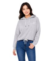 Sudadera informal con capucha para mujer de KangaROOS con cordón ajustable en la capucha y el bajo, jersey con capucha, jersey de algodón, gris jaspeado.