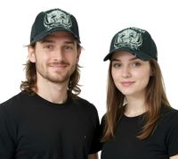 Motörhead Trucker Cap & Baseball Cap Fan Merch – Black/White – Mesh Cap with Card Embroidery or Cotton Cap with Band Logo