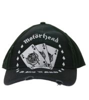 Motörhead Trucker Cap & Baseball Cap Fan Merch – Black/White – Mesh Cap with Card Embroidery or Cotton Cap with Band Logo