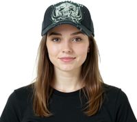 Motörhead Trucker Cap & Baseball Cap Fan Merch – Black/White – Mesh Cap with Card Embroidery or Cotton Cap with Band Logo