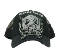 Motörhead Trucker Cap & Baseball Cap Fan Merch – Black/White – Mesh Cap with Card Embroidery or Cotton Cap with Band Logo