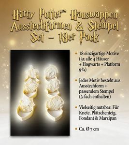 Emporte-pièces Harry Potter (18 pièces) - 6 motifs différents - Beige - Article pour fans