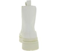 Lässiger Damen Chelsea-Boots mit profilierter Sohle Schlupf-Stiefelette Winter-Boots 948556 Weiß