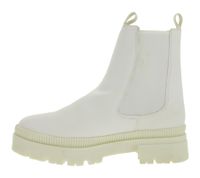 Lässiger Damen Chelsea-Boots mit profilierter Sohle Schlupf-Stiefelette Winter-Boots 948556 Weiß