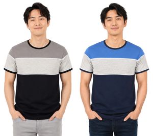 klassisches SOLID SDCody Herren T-Shirt mit Rundhals Shirt 21300032ME in Blau oder Grau