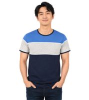 klassisches SOLID SDCody Herren T-Shirt mit Rundhals Shirt 21300032ME in Blau oder Grau