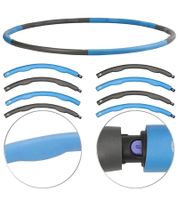 2er Pack EDURO Hula Hoop Reifen gepolstertes Sportgerät für zu Hause Fitness-Reifen 97cm 8983249 Blau/Grau