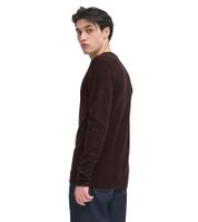 Classic CASUAL FRIDAY CFHeine Men's Chunky-Knit Sweater with Label Detail (Style 20505605) in Blue, Black, Beige, or Grey