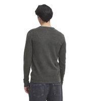 Classic CASUAL FRIDAY CFHeine Men's Chunky-Knit Sweater with Label Detail (Style 20505605) in Blue, Black, Beige, or Grey