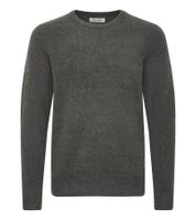 Classic CASUAL FRIDAY CFHeine Men's Chunky-Knit Sweater with Label Detail (Style 20505605) in Blue, Black, Beige, or Grey