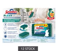 Spontex Household Sponge Starter Box: Pot Scrubbers & Cellulose Sponge Cloths – 48 Sponges for Kitchen, Sink & Home