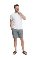 klassische FQ1924 FQHenry Herren Leinenshorts mit Reißverschluss Shorts 21900626 in Beige oder Grau