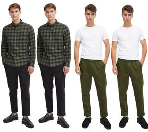 klassische CASUAL FRIDAY Herren Chinohose aus Jersey Stoffhose 20504819 in Blau oder Grün