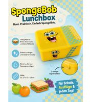 2-Pack SpongeBob SquarePants Lunch Box / Food Storage Container – Approx. 1.4 Liters – Featuring Patrick Star Design (Pink/Blue) or SpongeBob Design (Yellow)