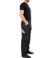 2-Pack Lined PUREWORK Men's Work Trousers with 6 Pockets – Oeko-Tex Certified Thermal & Gardening Pants 8659861 (Black/Grey)