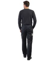 2-Pack Lined PUREWORK Men's Work Trousers with 6 Pockets – Oeko-Tex Certified Thermal & Gardening Pants 8659861 (Black/Grey)