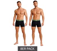 16er Pack Jeep Basic Boxer Herren Boxer-Shorts Baumwoll-Unterhose Unterwäsche I101545-001 Schwarz, Dunkelgrau oder Dunkelblau