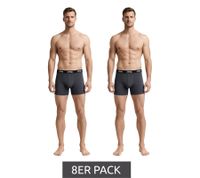 16er Pack Jeep Basic Boxer Herren Boxer-Shorts Baumwoll-Unterhose Unterwäsche I101545-001 Schwarz, Dunkelgrau oder Dunkelblau