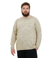 Classic BLEND BHDan BT Men's Fine-Knit Round-Neck Sweater – Plus Sizes 20713439 in Beige, Grey, Black, or Blue
