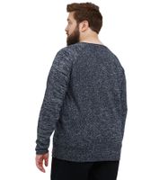 Classic BLEND BHDan BT Men's Fine-Knit Round-Neck Sweater – Plus Sizes 20713439 in Beige, Grey, Black, or Blue