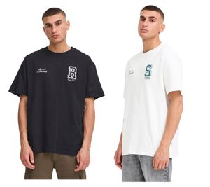 klassisches SOLID SDRowdy Herren T-Shirt mit Rundhals Shirt 21108686 in Schwarz oder Weiß