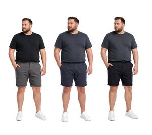 klassische SOLID SDMontijo BT Herren Chino Shorts mit Reißverschluss Shorts Große Größen 21300875 in Grau, Blau oder Schwarz