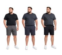klassische SOLID SDMontijo BT Herren Chino Shorts mit Reißverschluss Shorts Große Größen 21300875 in Grau, Blau oder Schwarz
