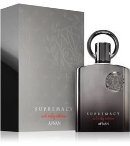 AFNAN Supremacy Not Only Intens Herren Eau de Parfum orientalisch-würziger Körper-Duft Parfüm 100ml Silber