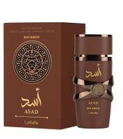 Lattafa Asad Bourbon Unisex Eau de Parfum süß-holziges Duft-Spray Parfüm 100ml Braun