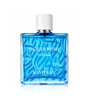 Rayhaan Ocean Rush Herren Eau de Parfum frisch-aquatischer Körper-Duft Parfüm 100ml Blau