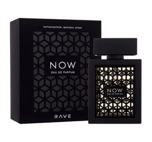 Lattafa Rave Now Herren Eau de Parfum orientalisch-holziges Duft-Spray Parfüm 100ml Schwarz