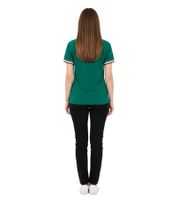 2er Pack Aston Martin Formula 1 Damen Polo-Shirt mit Team-Logo auf der Brust und Sponsorenlogos auf den Ärmeln Baumwoll-Shirt 701229256 001 Grün