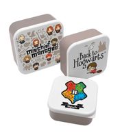 Harry Potter Geschenkbox mit 8 Fanartikeln – Brotdose, Isolierflasche, Tasse, Gläser, Lunchbox & Zubehör