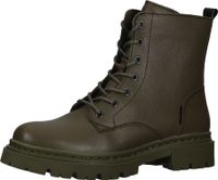 Hochwertige BULLBOXER Damen Stiefelette Schnürschuhe Echtleder-Schuhe in Oliv-Grün oder Braun