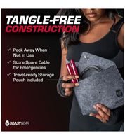 Home Fitness Kit with 5 pieces of equipment for your workout – Hula hoop, arm & leg exerciser, foam roller & 2 jump ropes