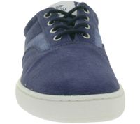 leichte GROUNDIES Barfußschuhe La Paz Damen Low-Top Mesh-Sneaker mit TrueSense Sohle nachhaltige und vegane Schnür-Schuhe GND-130264-07 Dunkelblau