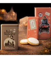 2er Pack Harry Potter Vorratsdose „Hogwarts Express“ oder " Back to Hogwarts" 1500 ml Metall Aufbewahrungsdose mit Deckel Rosa oder Grau