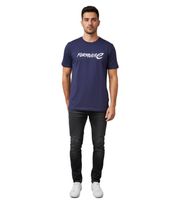 Formula E Herren T-Shirt nachhaltiges Baumwoll-Shirt mit Formula E Logo Sommer-Shirt Motorsport in Blau oder Pink/Gelb