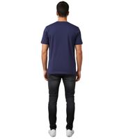 Formula E Herren T-Shirt nachhaltiges Baumwoll-Shirt mit Formula E Logo Sommer-Shirt Motorsport in Blau oder Pink/Gelb