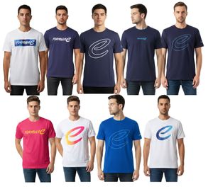 Formula E Herren T-Shirt Baumwoll-Shirt mit Formula E Logo Sommer-Shirt in Weiß, Navy, Blau, Navy, Weiß, Navy, Pink, Navy oder Weiß
