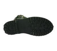 Bottes Brandit unisexes à plateforme et boucles Phantom en cuir véritable avec embout en acier à lacets, deuxième choix – Légers défauts esthétiques 9075-2 Noir