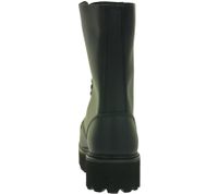 Bottes unisexes intemporelles Brandit Phantom en cuir véritable avec semelle plateforme audacieuse - Bottes de style ranger - Bottes à lacets - Deuxième choix - Légers défauts esthétiques - 9073-2 Noir