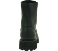 Bottes Brandit Phantom unisexes intemporelles en cuir véritable avec semelle plateforme audacieuse, style ranger, inspirées des bottes militaires à lacets, deuxième choix – légères imperfections esthétiques, 9072-2 Noir