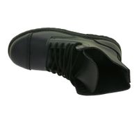Bottes Brandit Phantom unisexes intemporelles en cuir véritable avec semelle plateforme audacieuse, style ranger, inspirées des bottes militaires à lacets, deuxième choix – légères imperfections esthétiques, 9072-2 Noir