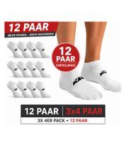 12 Paar KTM Sportsocken Sneaker-Socken mit Logo Baumwoll-Strümpfe Oeko-Tex 100 Zertifiziert KTM/1/SLCX3/BL Weiß